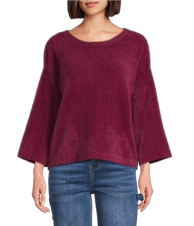 APNY Knit Crew Neck Long Sleeve Sweater