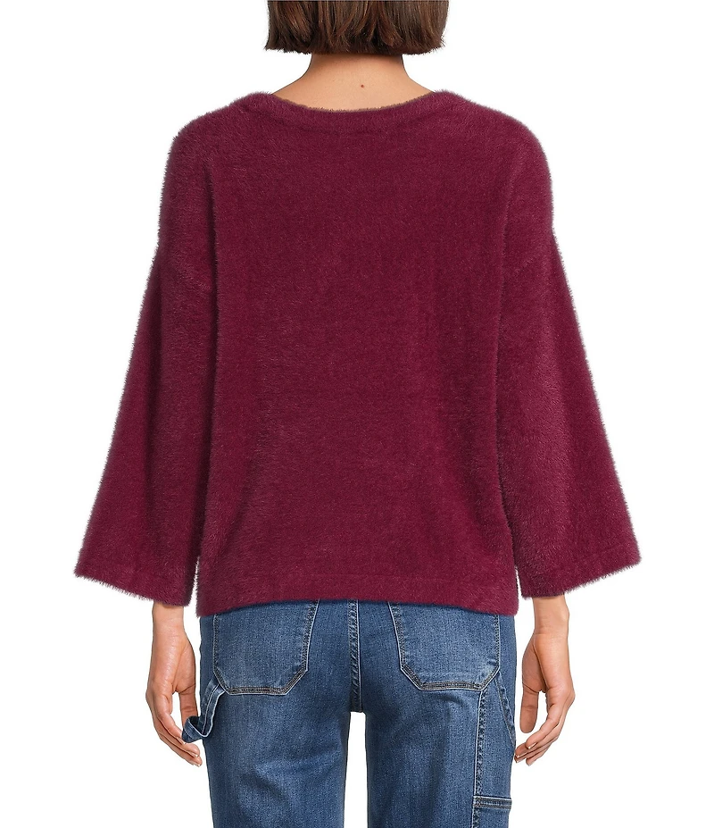 APNY Knit Crew Neck Long Sleeve Sweater