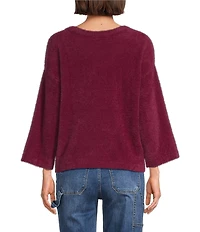 APNY Knit Crew Neck Long Sleeve Sweater