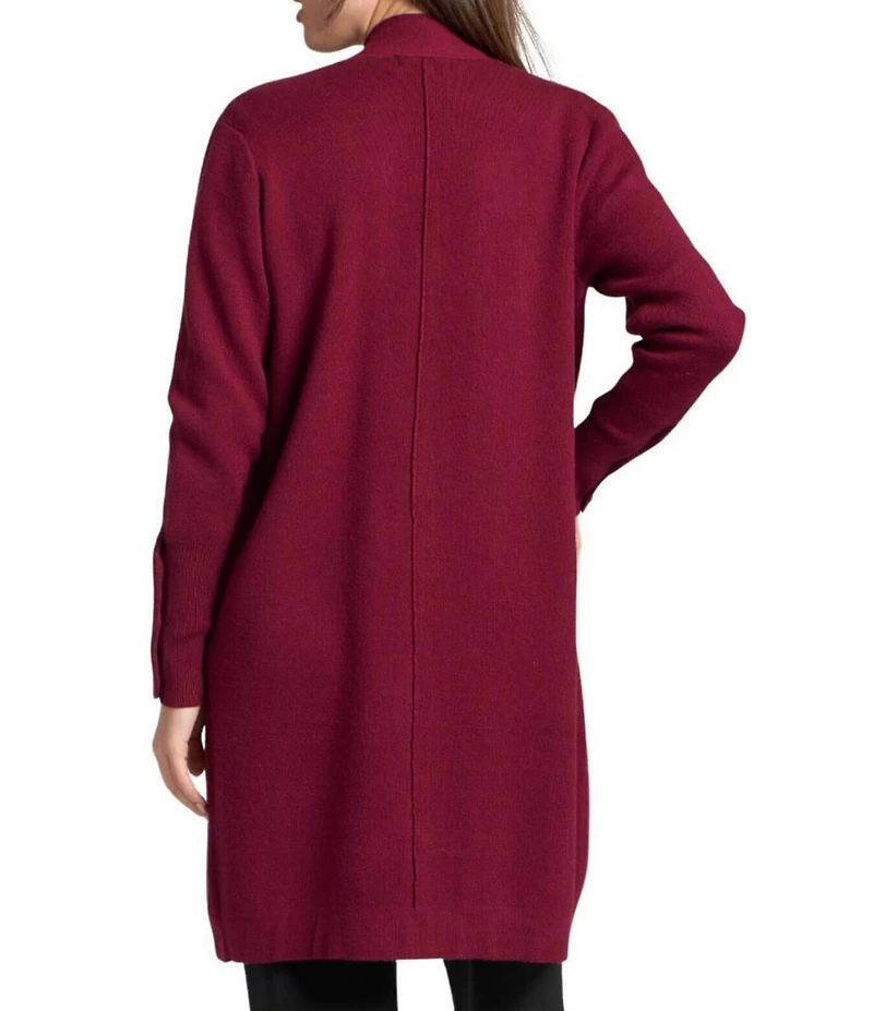 APNY Knit Shawl Collar Long Sleeve Open Front Cardigan