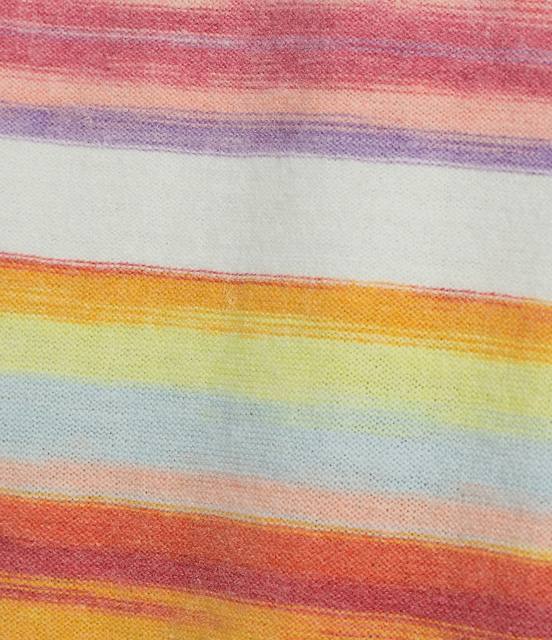 APNY Knit Striped V-Neck Long Sleeve Cardigan