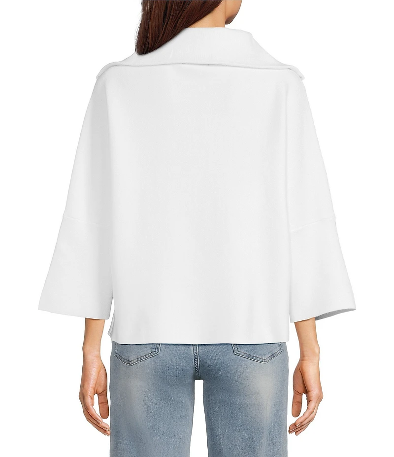 APNY Knit V-Neck 3/4 Sleeve Top
