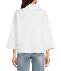 APNY Knit V-Neck 3/4 Sleeve Top