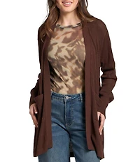 APNY Knit V-Neck Long Sleeve Button Front Cardigan