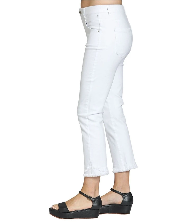 APNY Olivia Stretch Denim Mid Rise Cropped Jeans