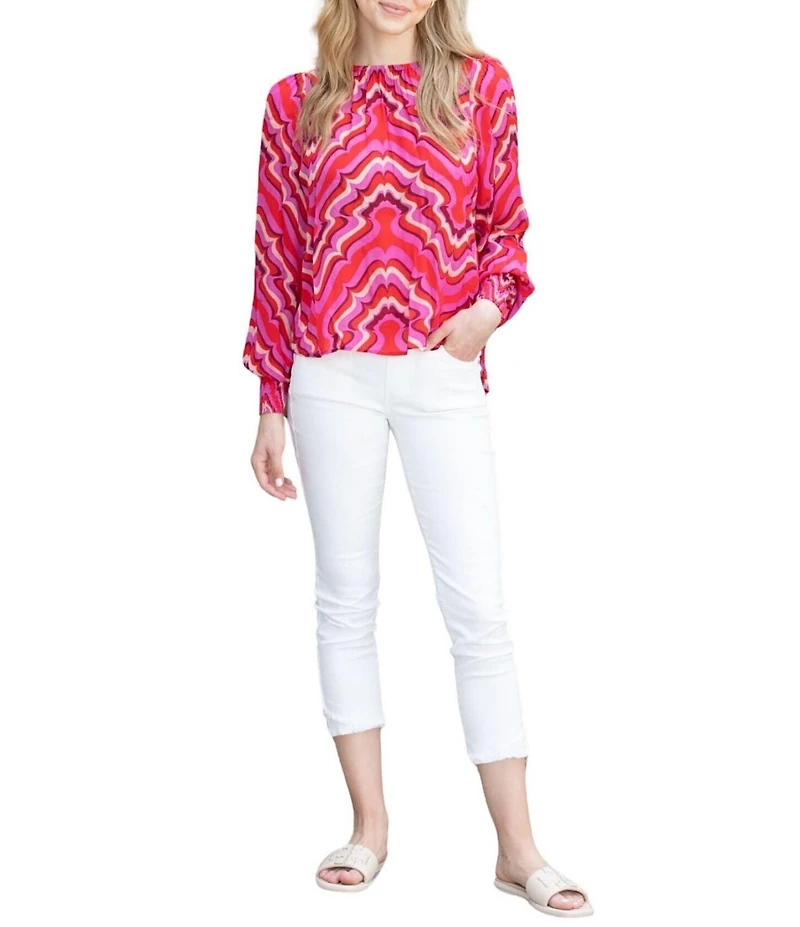 APNY Olivia Stretch Denim Mid Rise Cropped Jeans