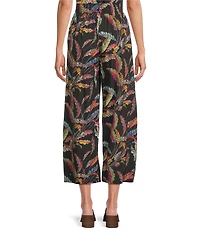 APNY Printed Cropped Wide Leg Pants