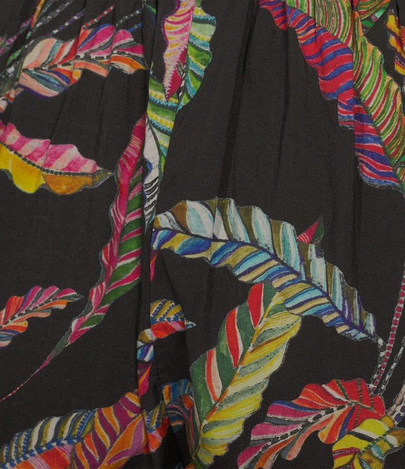 APNY Printed Cropped Wide Leg Pants