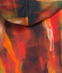 APNY Printed Knit Hooded Long Sleeve Full Zip Pocketed Hoodie