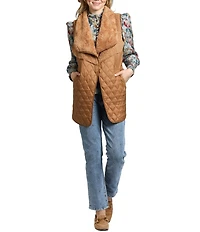 APNY Sherpa Quilted Sleeveless Vest