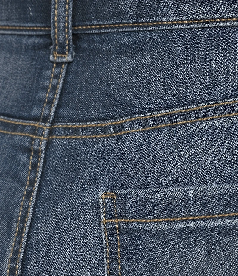 APNY Stretch Denim Mid Rise Girlfriend Rolled Cuff Jeans