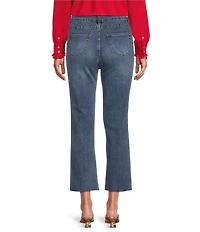 APNY Stretch Denim Straight Leg Cropped Jeans