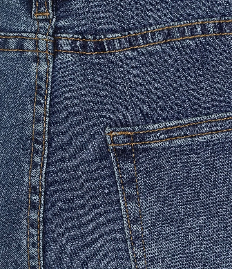 APNY Stretch Denim Straight Leg Cropped Jeans