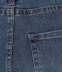 APNY Stretch Denim Straight Leg Cropped Jeans