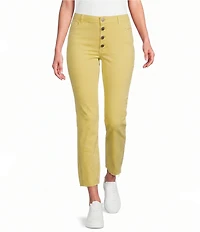 APNY Stretch Denim Straight Leg Cropped Jeans