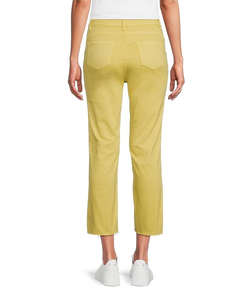 APNY Stretch Denim Straight Leg Cropped Jeans