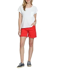 APNY Stretch Woven Crew Neck Short Sleeve Tee