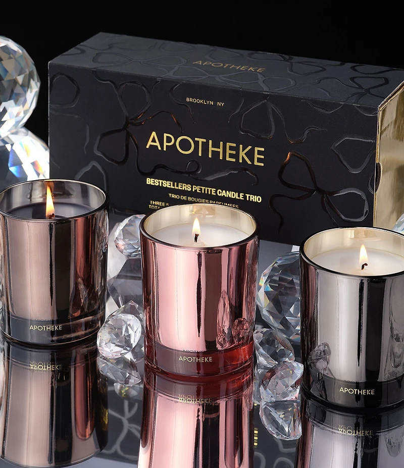 APOTHEKE Bestsellers Festive Petite Scented Candle Trio Limited-Edition Set