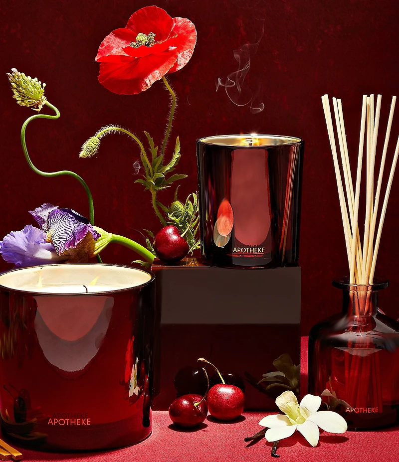 APOTHEKE Harvest Collection Bitter Cherry 1-Wick Candle, 10.5-oz