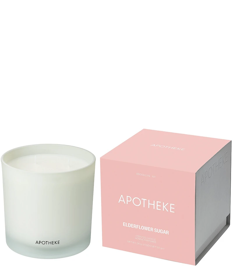 APOTHEKE Elderflower Sugar 3-Wick Scented Candle, 26 oz.