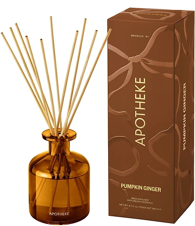 APOTHEKE Harvest Collection Pumpkin Ginger Reed Diffuser, 6.7 oz.