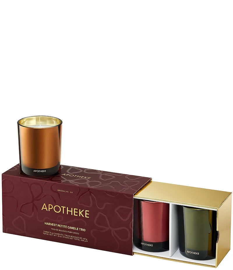APOTHEKE Harvest Collection Petite Scented Candle Trio Set