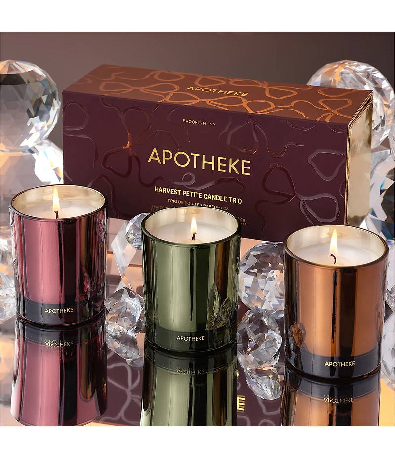 APOTHEKE Harvest Collection Petite Scented Candle Trio Set
