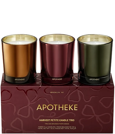APOTHEKE Harvest Collection Petite Scented Candle Trio Set