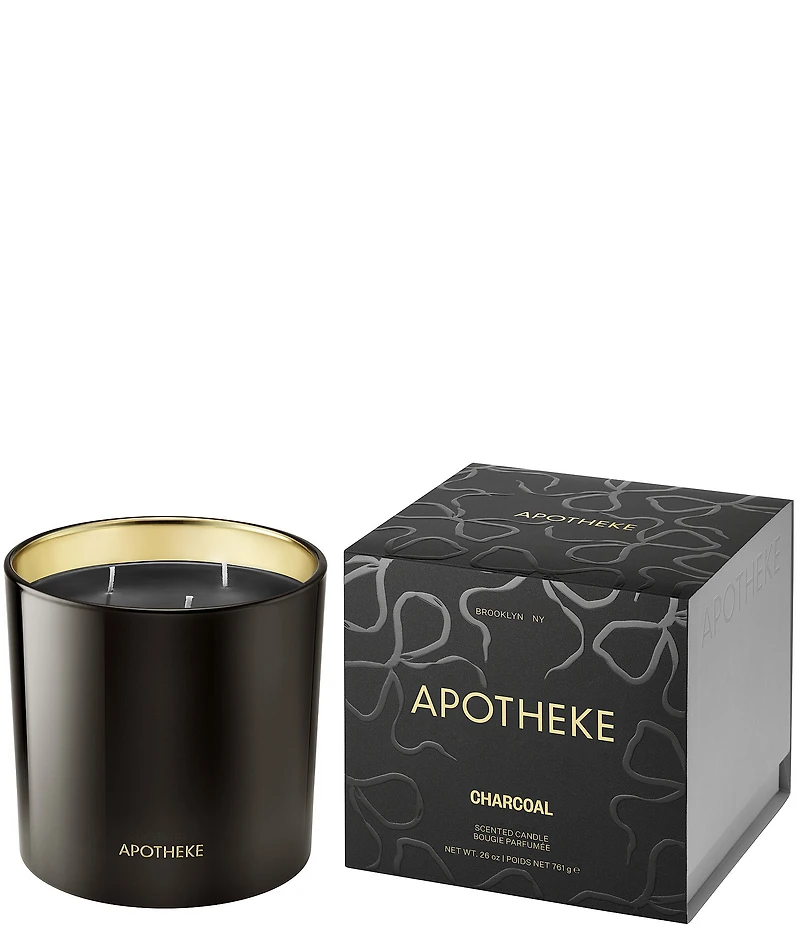 APOTHEKE Limited Edition Charcoal 3-Wick Candle, 26 oz.