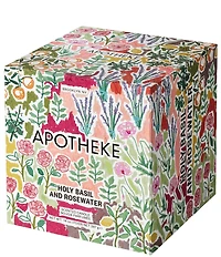 APOTHEKE Limited Edition Garden Collection Holy Basil and Rosewater Specialty 2-Wick Concrete Candle, 14 oz.