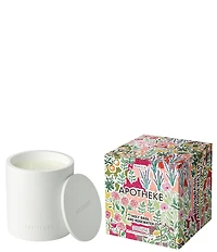 APOTHEKE Limited Edition Garden Collection Holy Basil and Rosewater Specialty 2-Wick Concrete Candle, 14 oz.