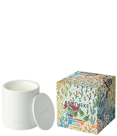 APOTHEKE Limited Edition Garden Collection Neroli Citronella Specialty 2-Wick Concrete Candle, 14 oz.