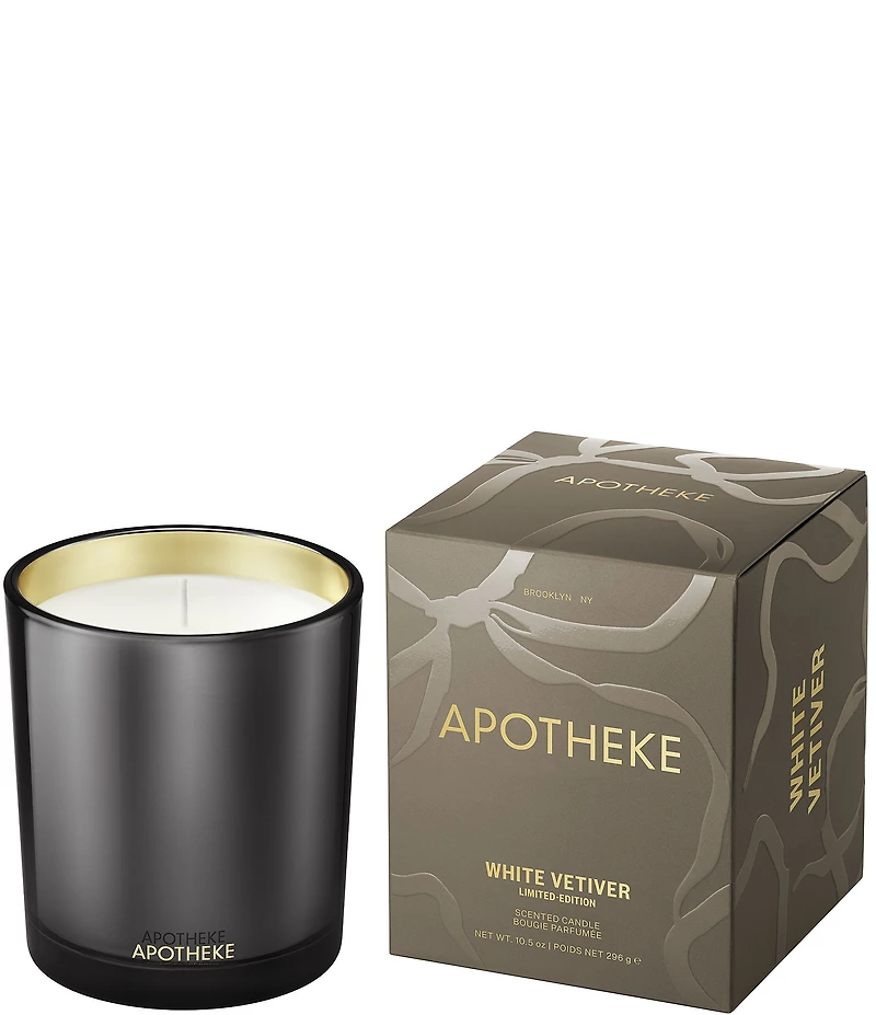 APOTHEKE Limited Edition White Vetiver Classic Candle, 10.5 oz.