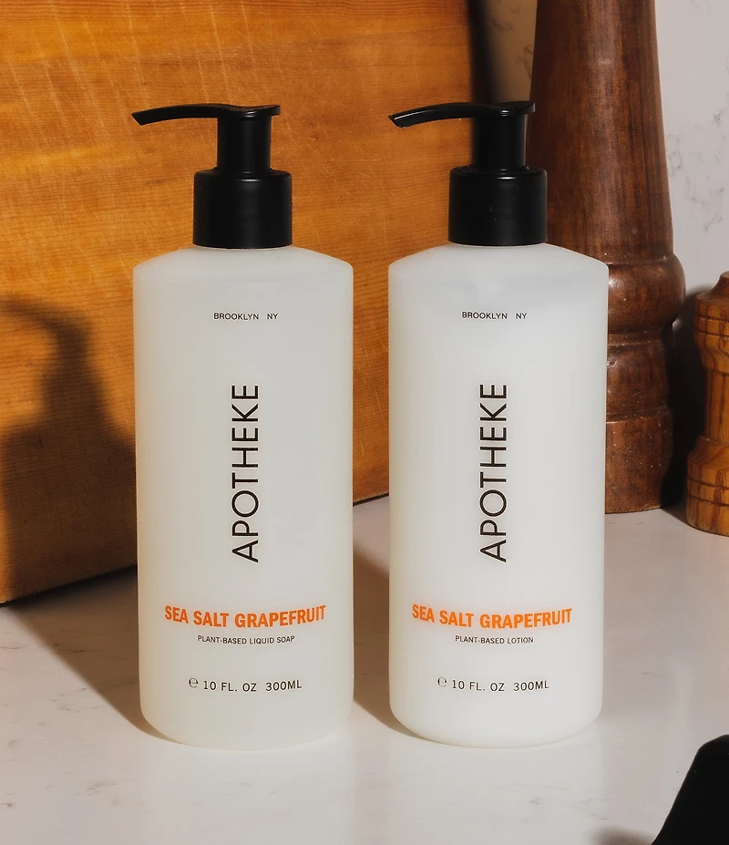 APOTHEKE Sea Salt Grapefruit Liquid Soap and Hand & Body Lotion Set