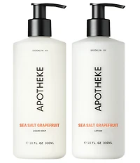 APOTHEKE Sea Salt Grapefruit Liquid Soap and Hand & Body Lotion Set