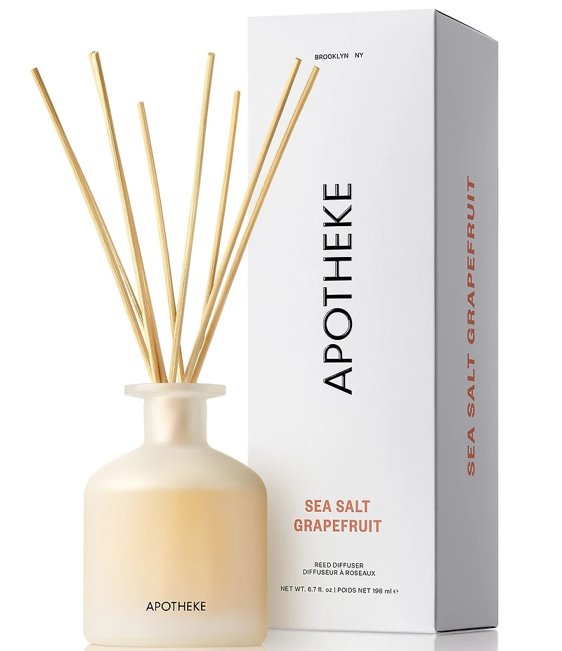 APOTHEKE Sea Salt Grapefruit Reed Diffuser, 6.7 oz.