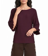 Apricot London Boat Neck Ruffle Batwing Sleeve Knit Jumper