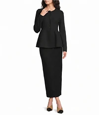 Apricot London Knit Pencil Skirt