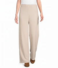 Apricot London Waffle Knit Wide Leg Pull-On Joggers