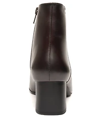 ara Acanthus Leather Faux Fur Lined Block Heel Ankle Booties