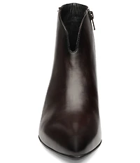 ara Acanthus Leather Faux Fur Lined Block Heel Ankle Booties