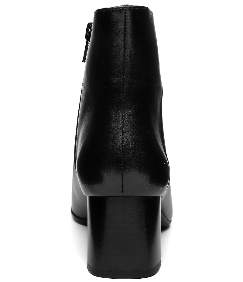 ara Acanthus Leather Faux Fur Lined Block Heel Ankle Booties