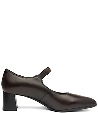 ara Adelaide Leather Block Heel Mary Jane Pumps
