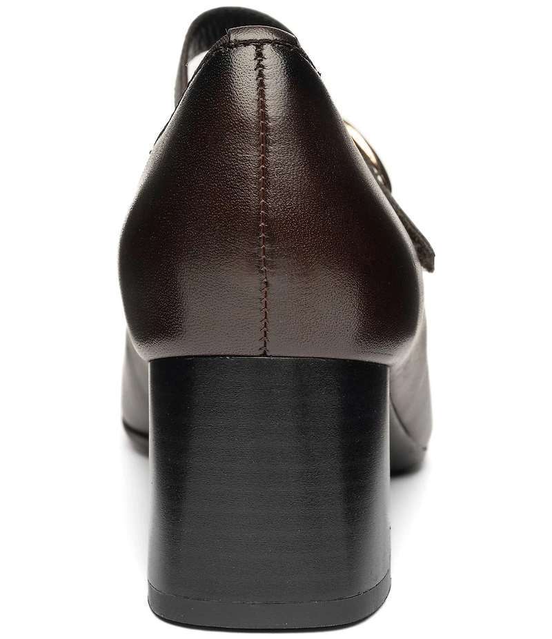 ara Adelaide Leather Block Heel Mary Jane Pumps