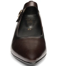 ara Adelaide Leather Block Heel Mary Jane Pumps