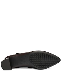 ara Adelaide Leather Block Heel Mary Jane Pumps