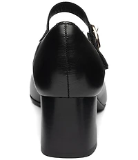 ara Adelaide Leather Block Heel Mary Jane Pumps