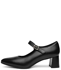 ara Adelaide Leather Block Heel Mary Jane Pumps