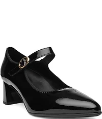 ara Adelaide Patent Leather Block Heel Mary Jane Pumps
