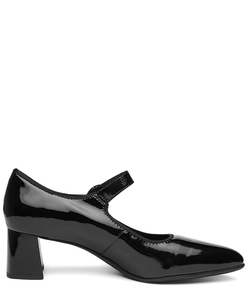 ara Adelaide Patent Leather Block Heel Mary Jane Pumps